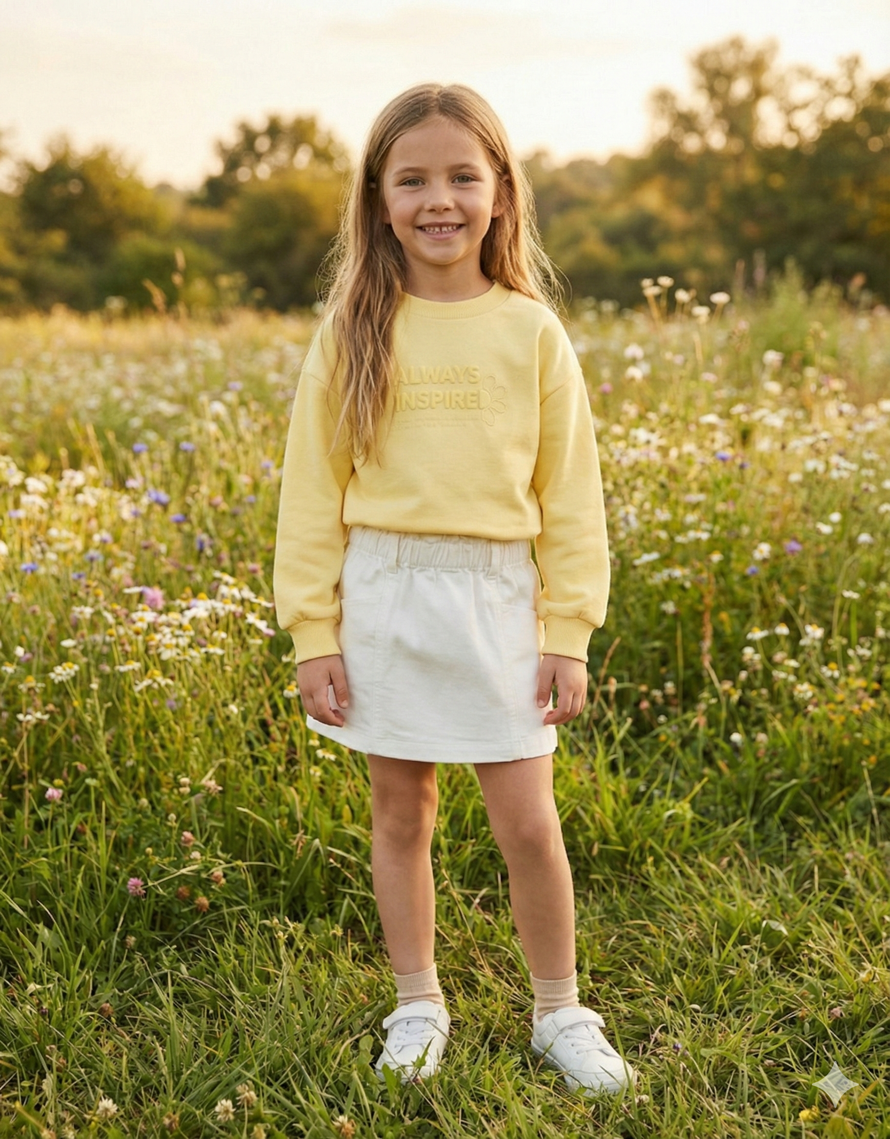 Falda De Sarga Niña