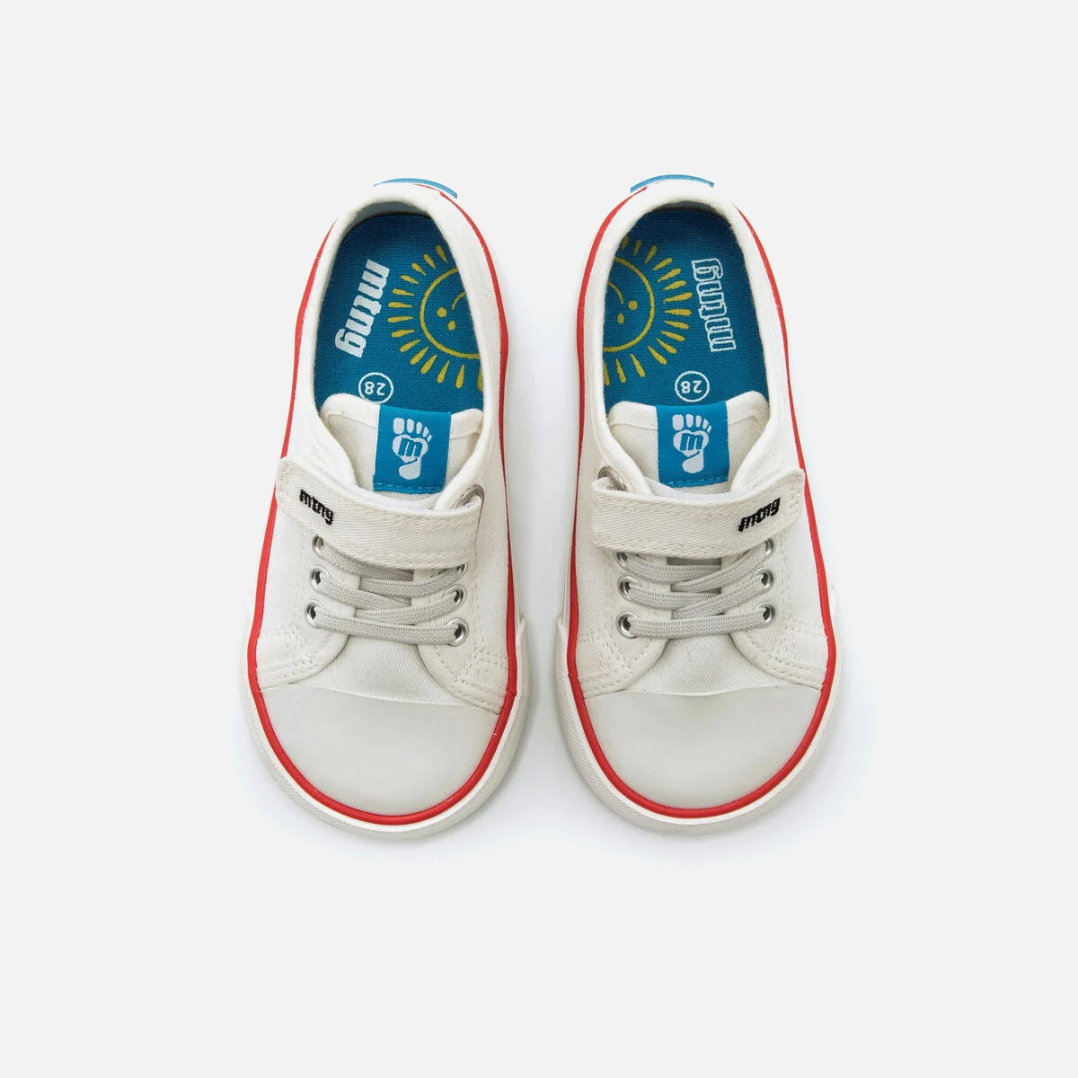 Zapatillas respetuosas bajas de tela en azul