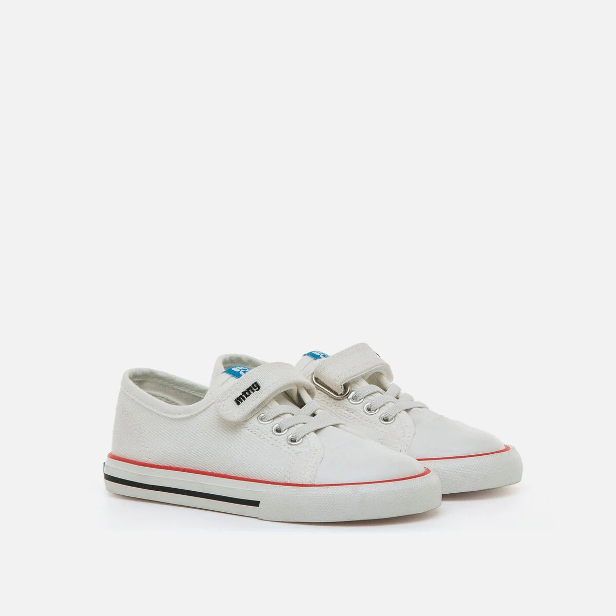 Zapatillas respetuosas bajas de tela en azul