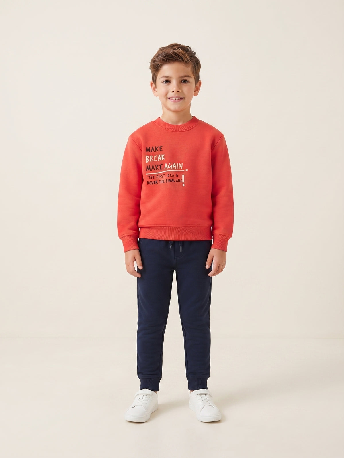 Sudadera sin capucha de felpa