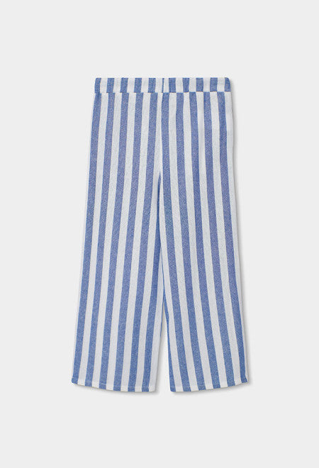 Pantalón lino listado de niña