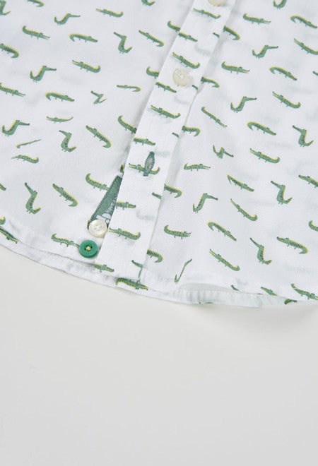 Camisa popelín estampada de niño