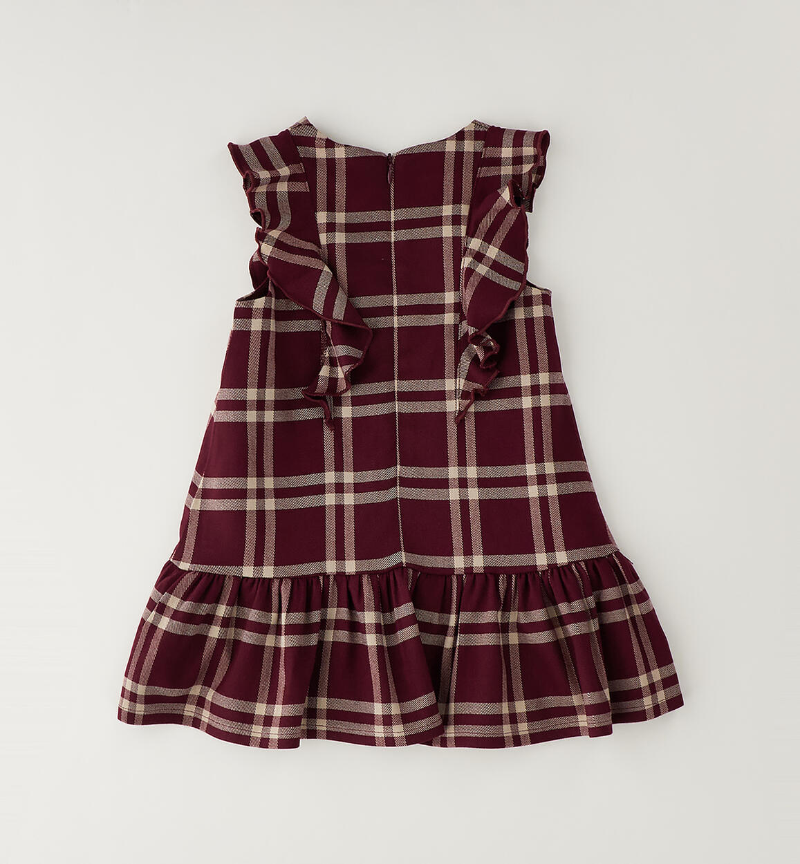 Vestido sin mangas estampado cuadros