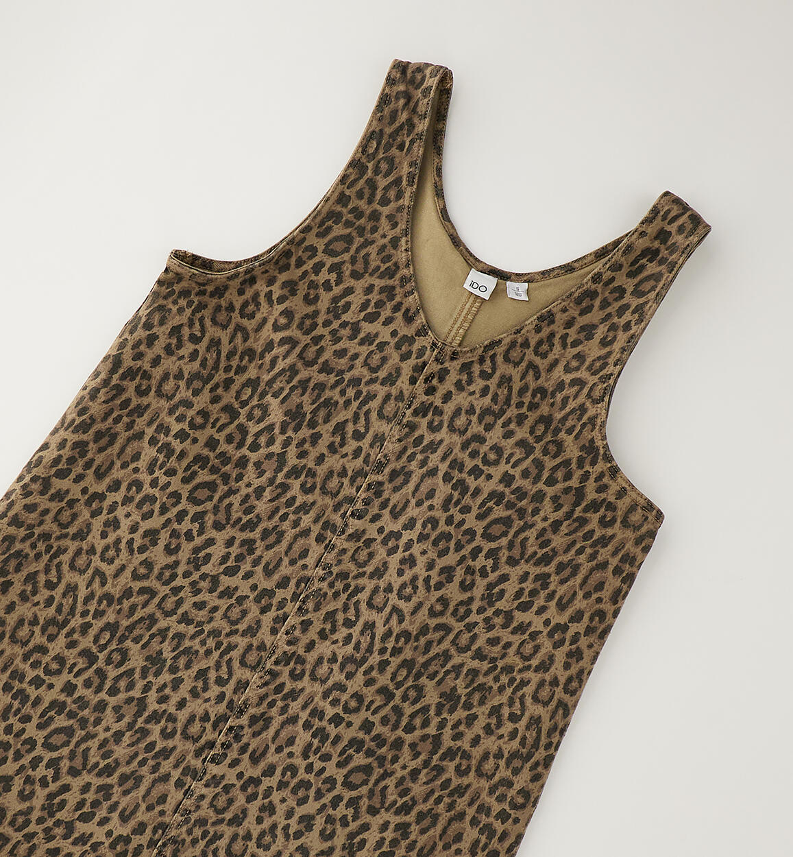 Vestido sin mangas estampado animal print