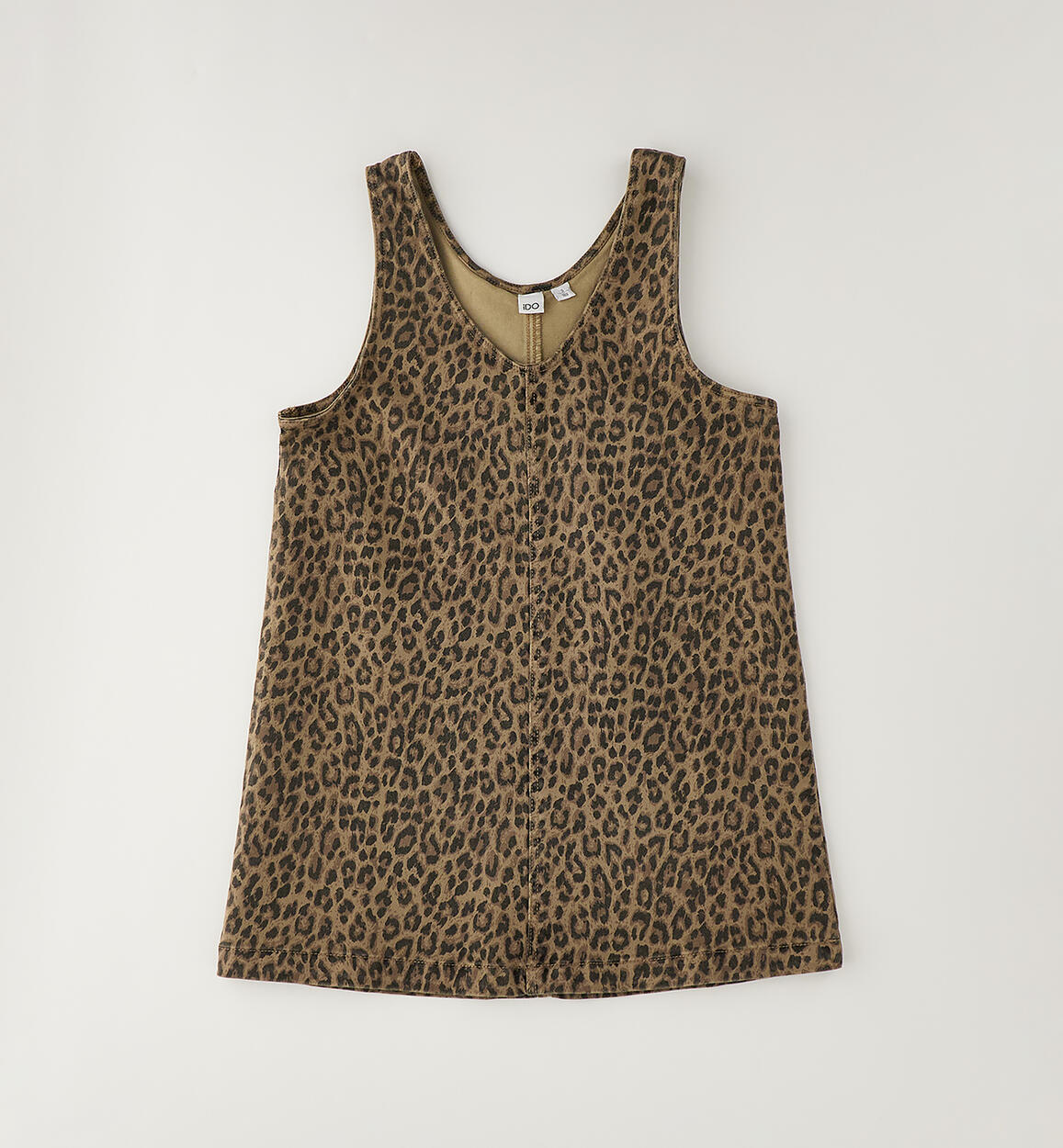 Vestido sin mangas estampado animal print