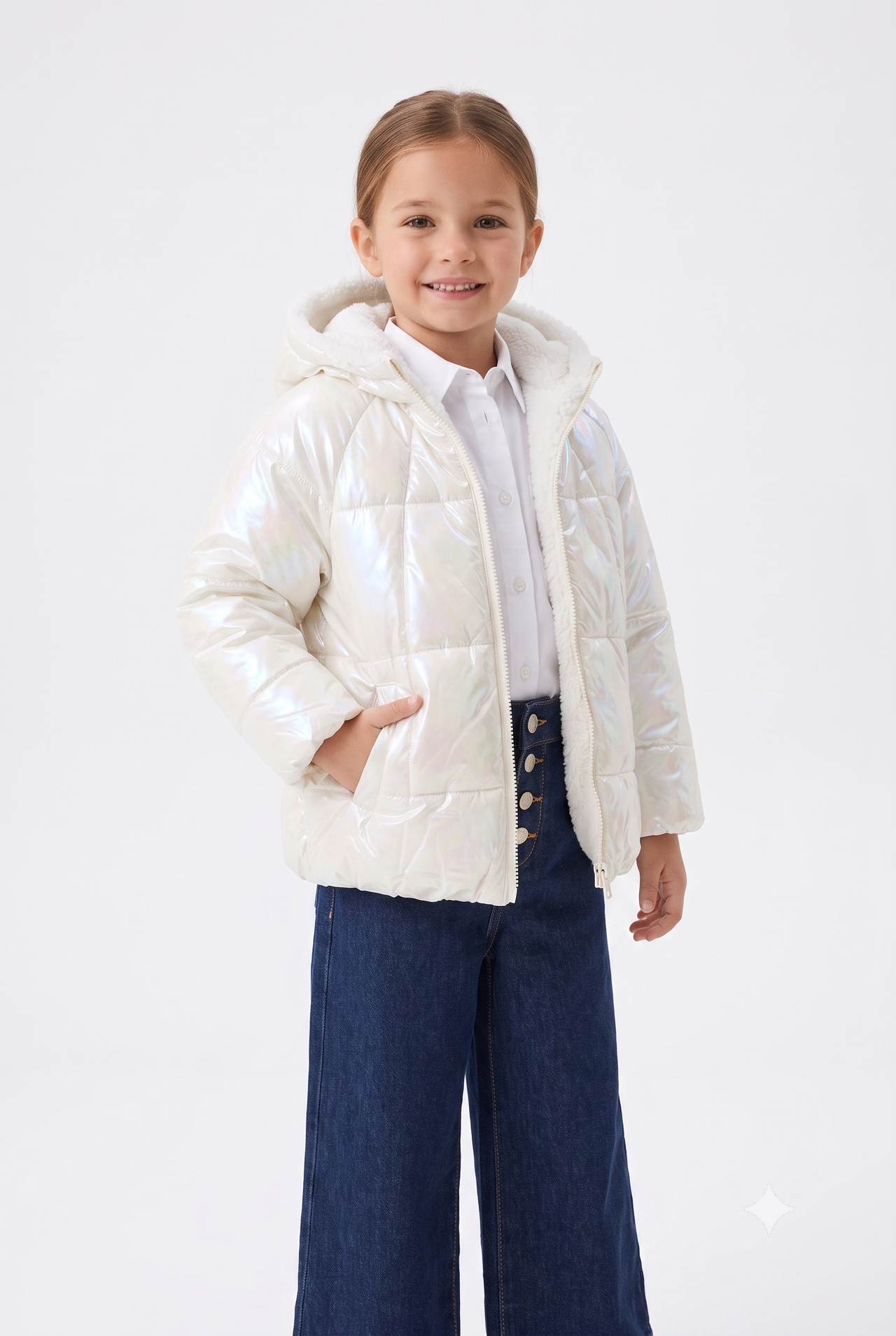 Chaqueta reversible pelo Zy niña
