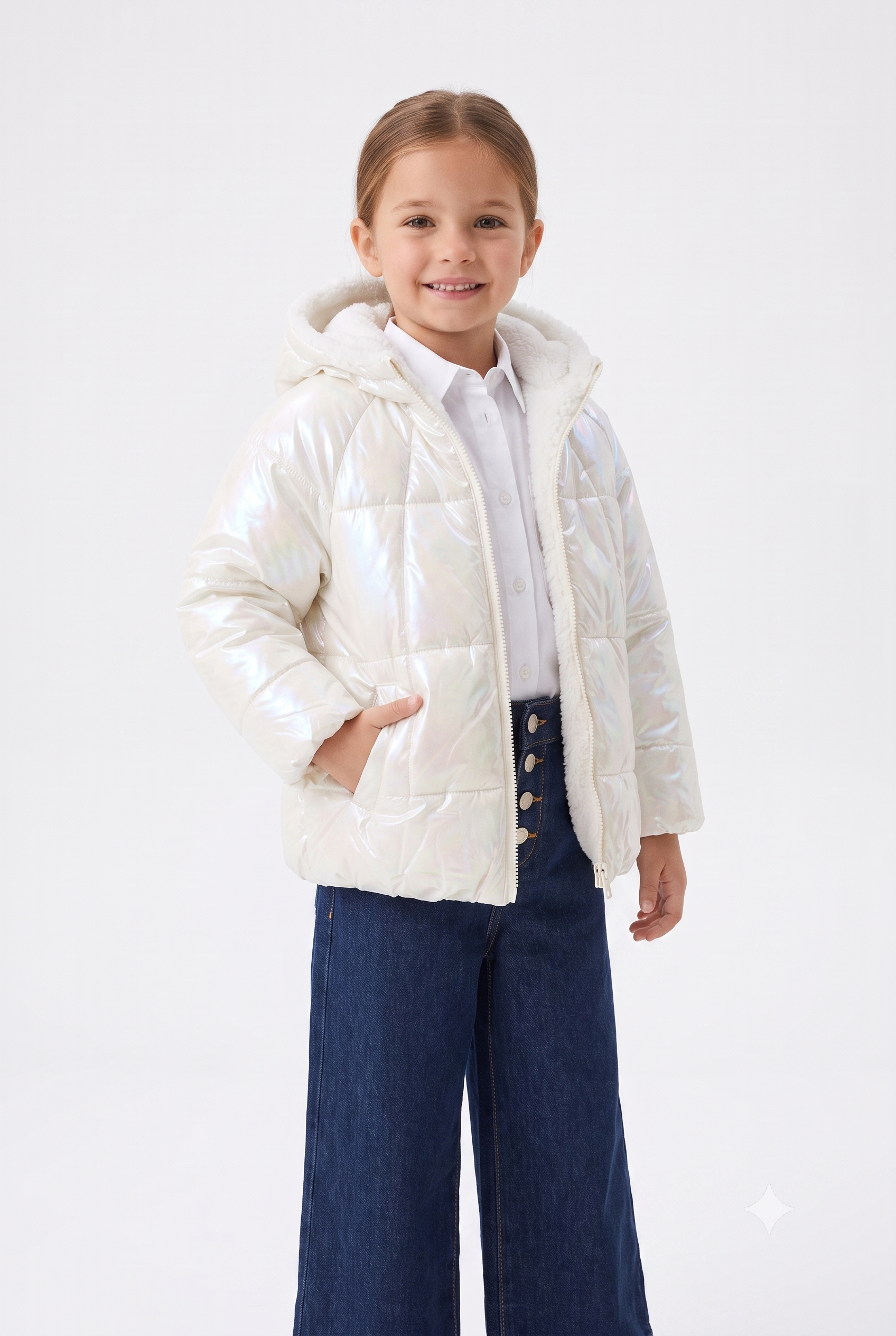 Chaqueta reversible pelo Zy niña