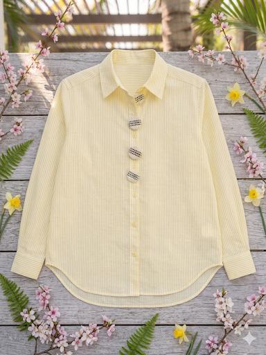 Camisa rayas amarillas