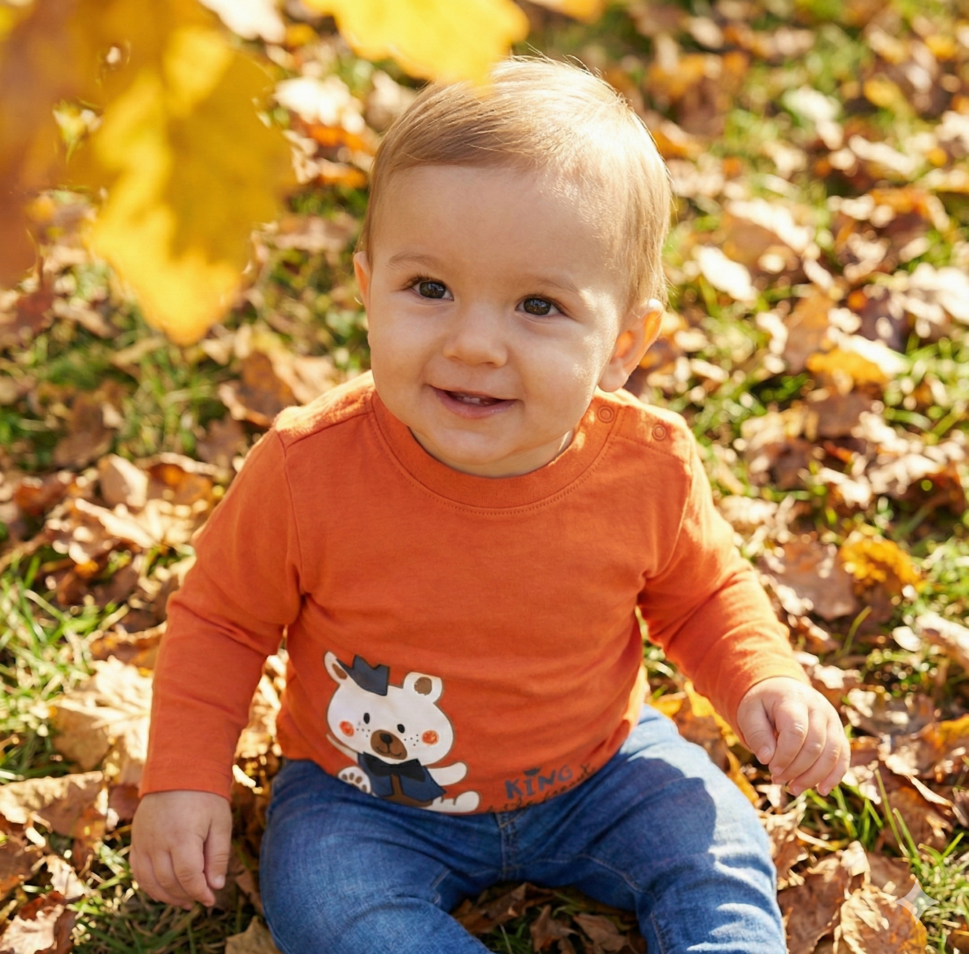 Camiseta Manga Larga Bebé Osito