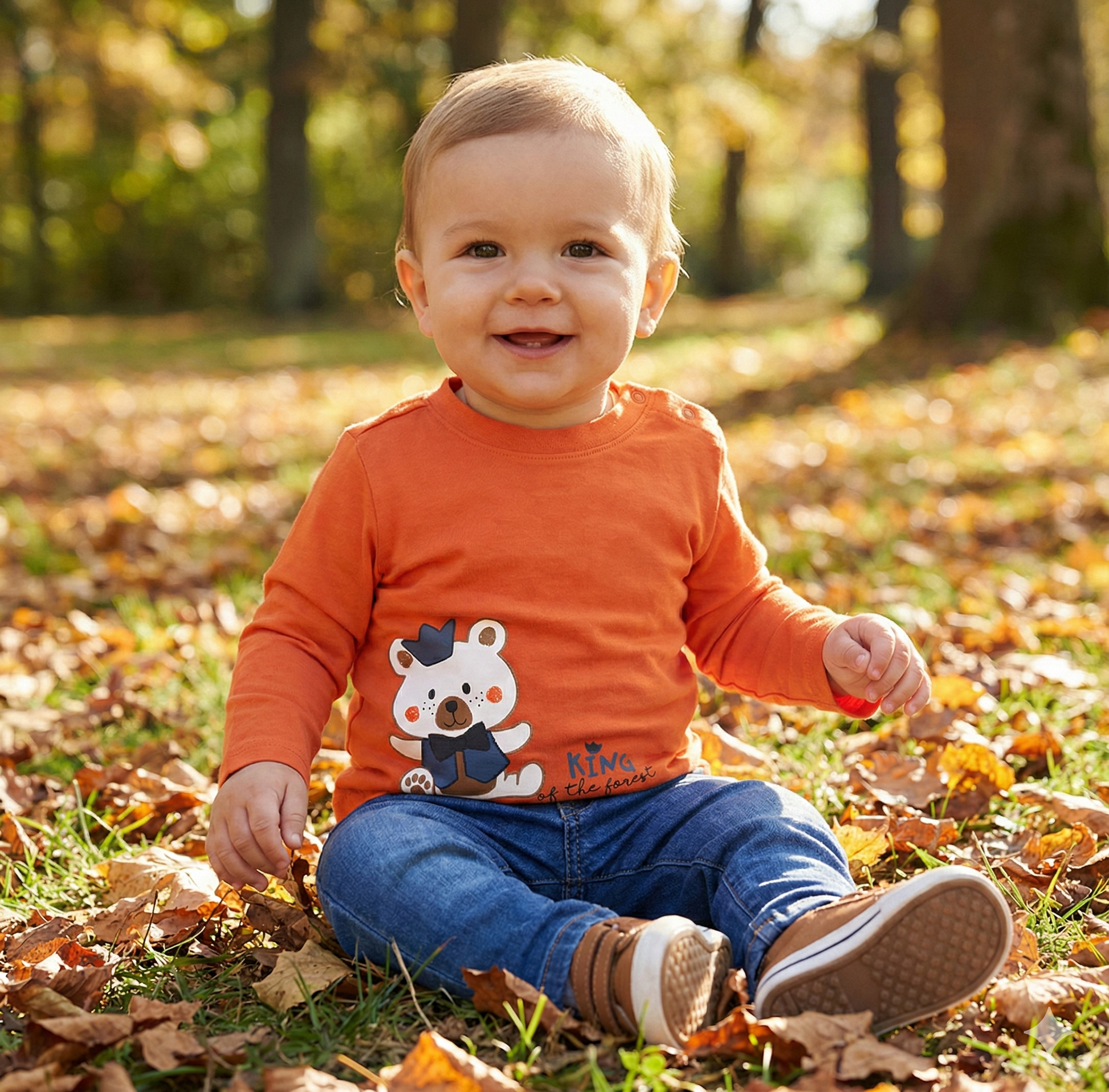Camiseta Manga Larga Bebé Osito