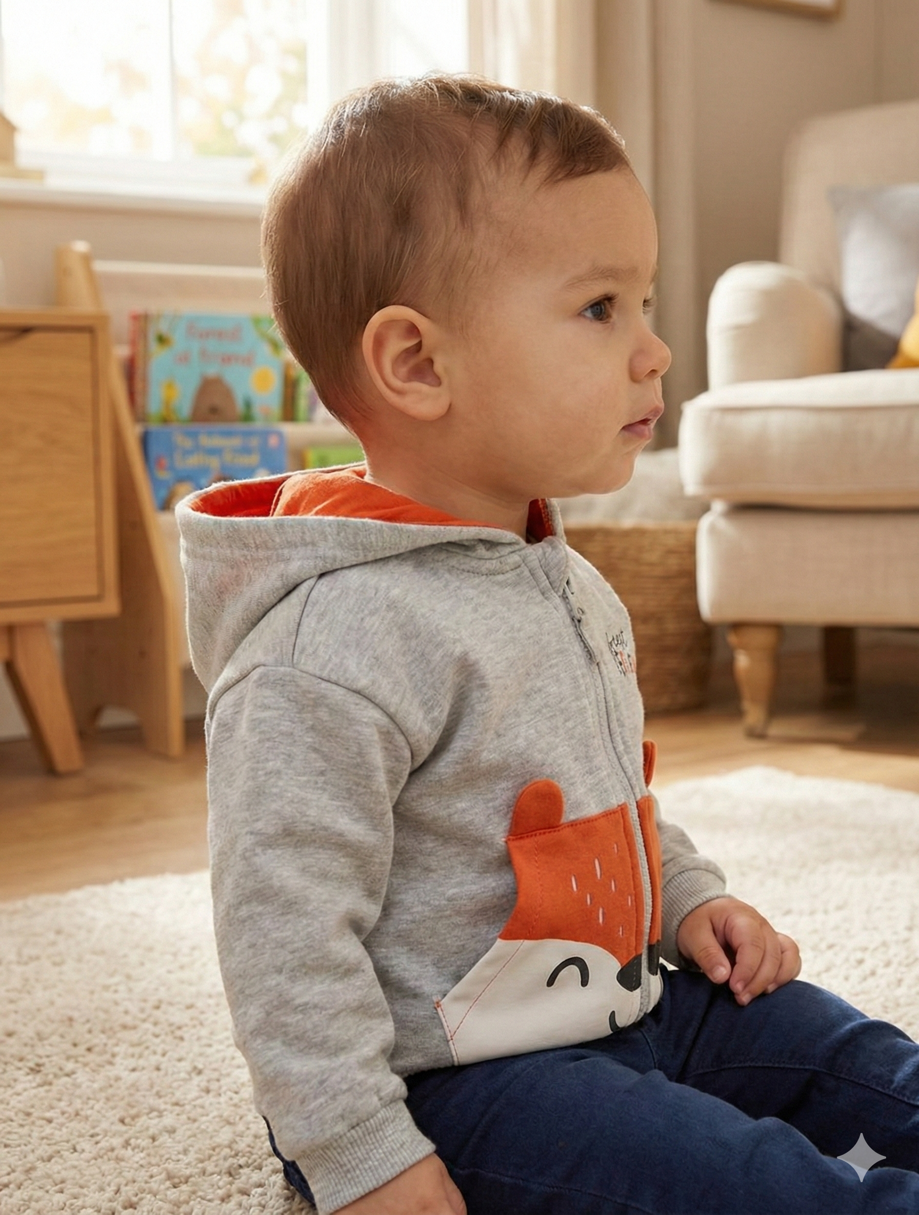 Chaqueta Con Capucha Algodon