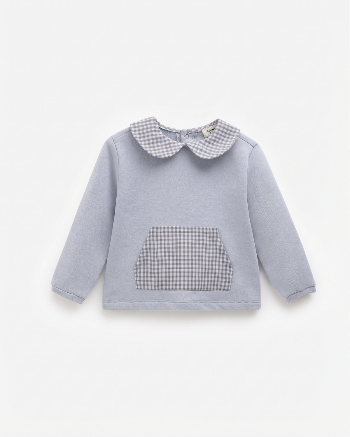 Sudadera Cuello Cuadros Bebé Niño