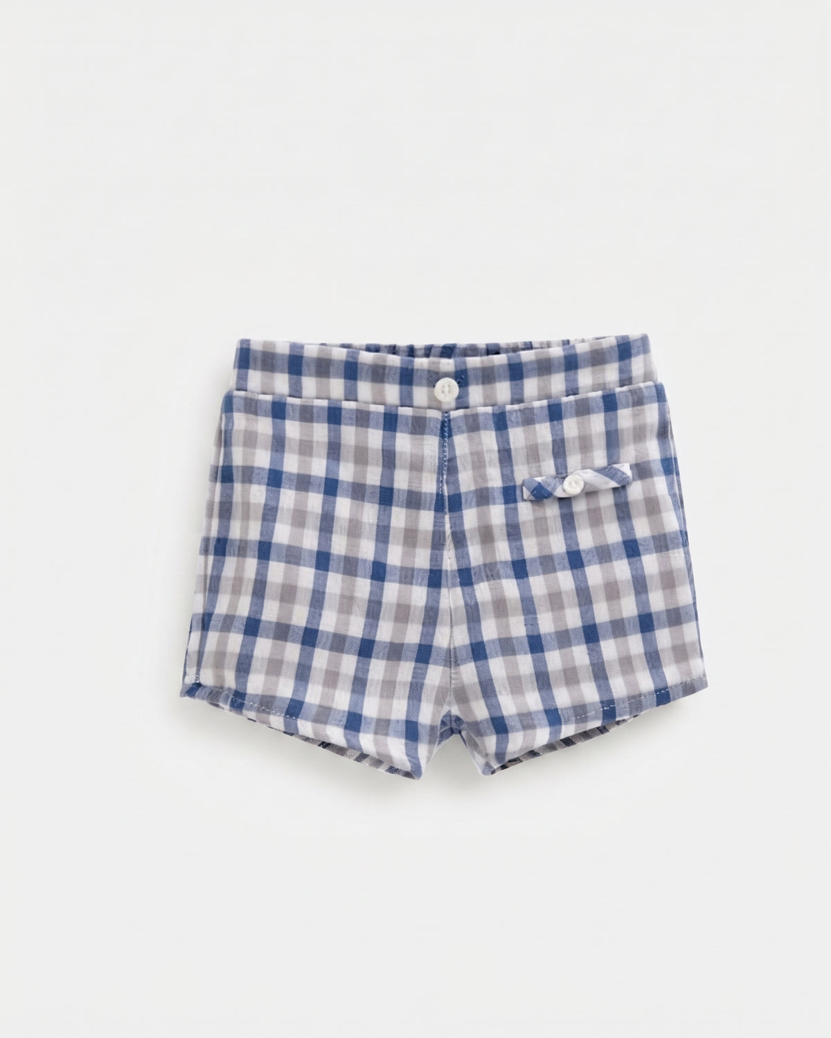 Pantalón Corto Cuadros Bebé Niño