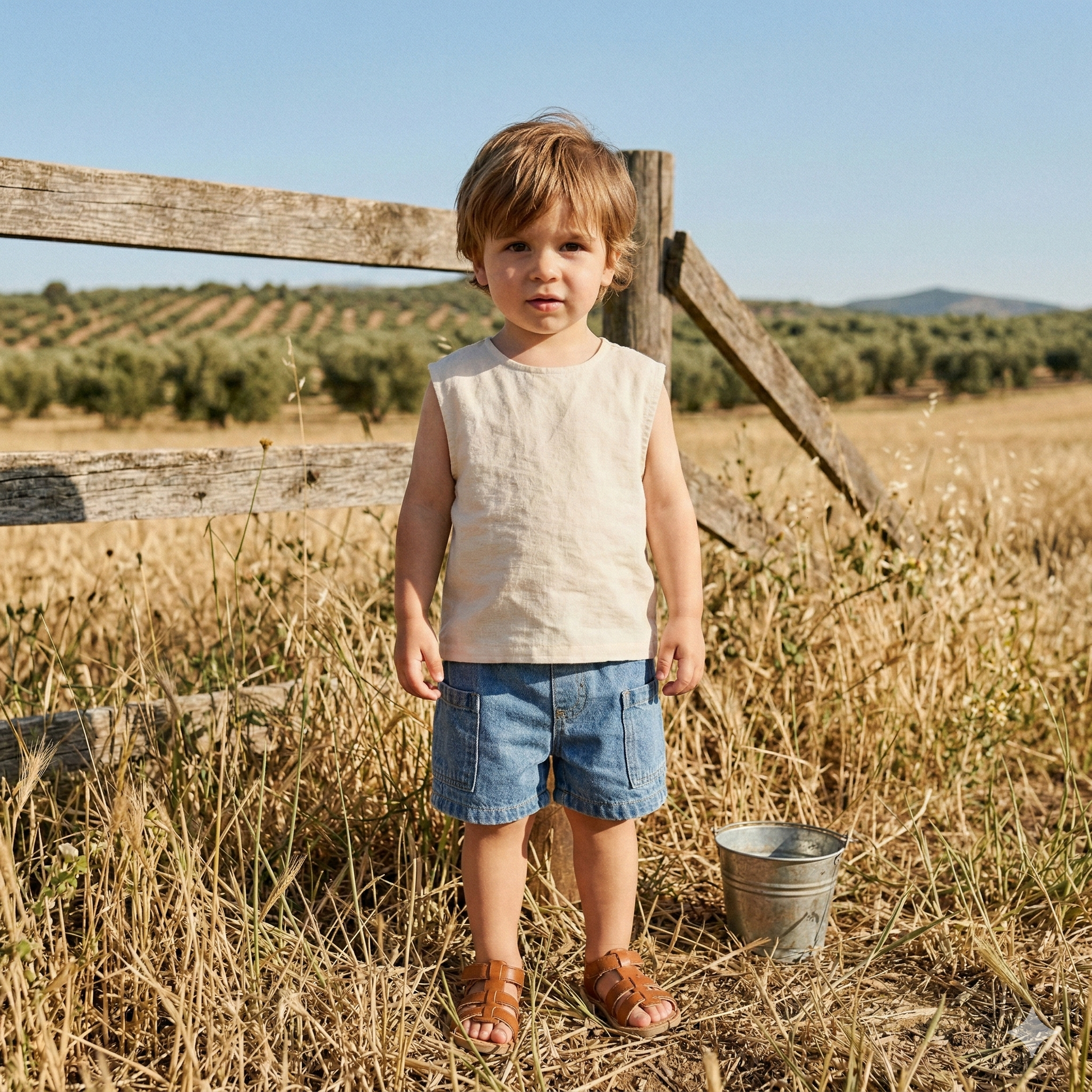 Bermuda Vaquero de Bebé Niño