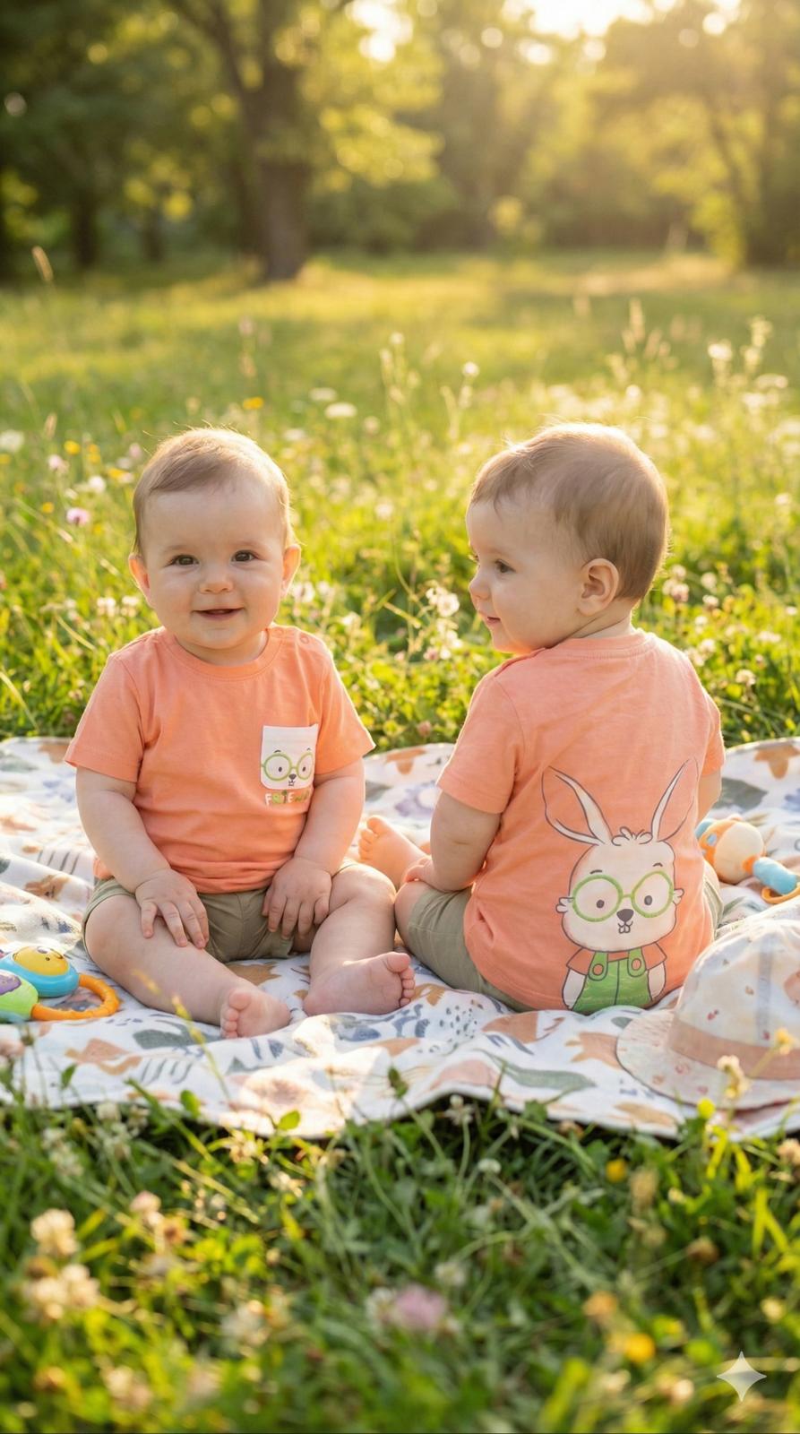 Camiseta Manga Corta De Bebé Niño