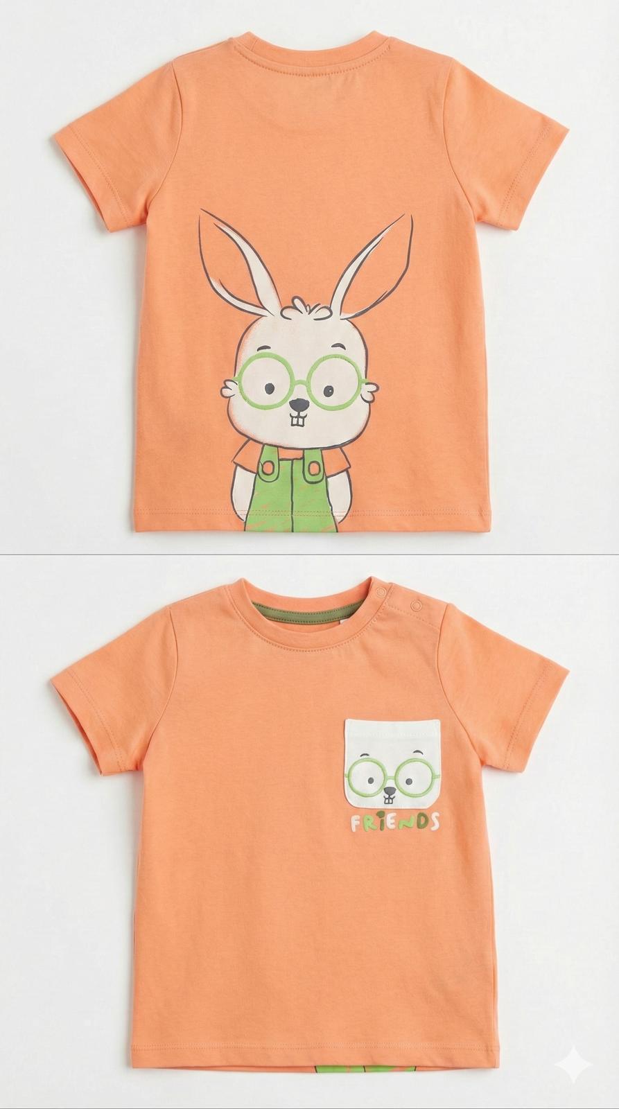 Camiseta Manga Corta De Bebé Niño