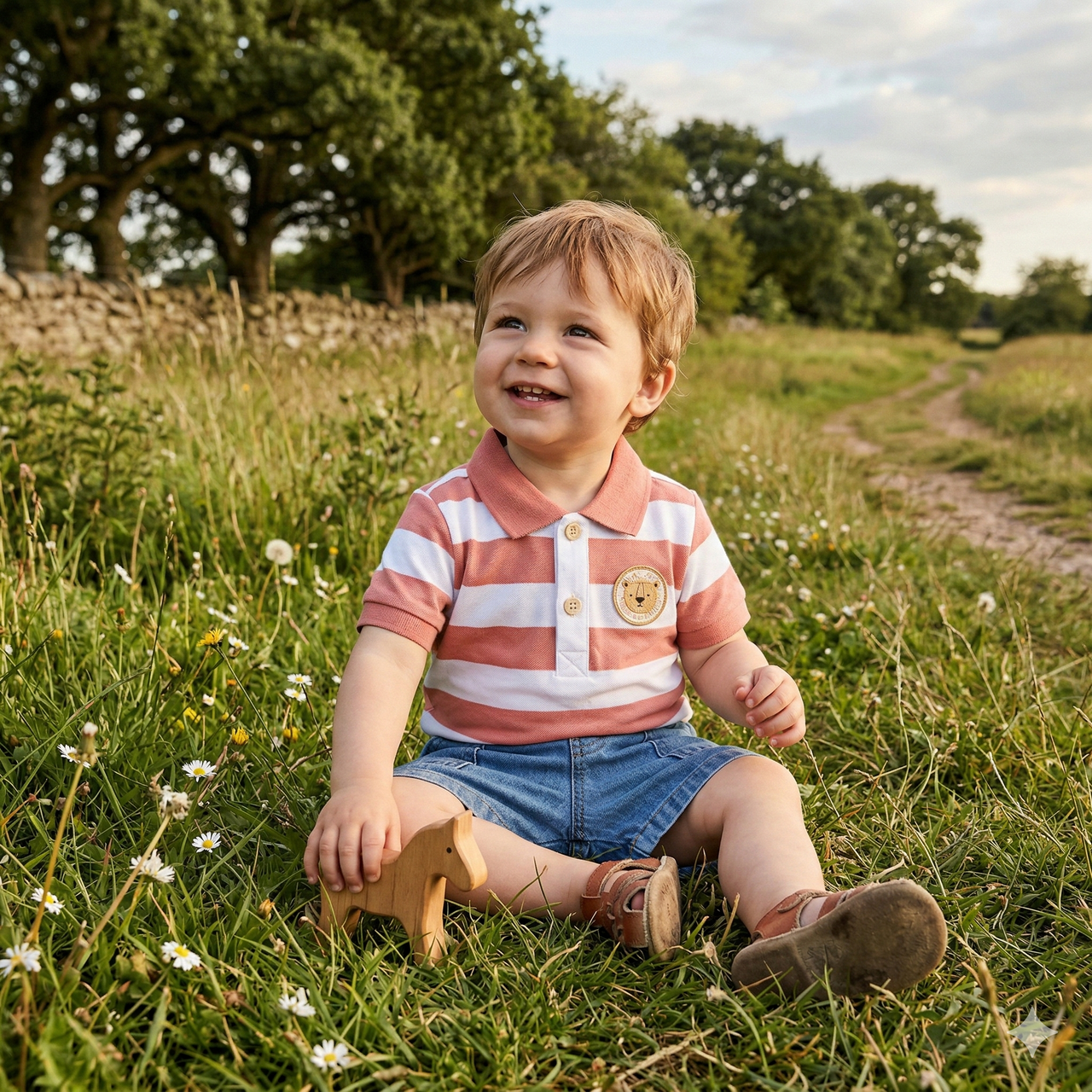 Polo Manga Corta de Bebé Niño