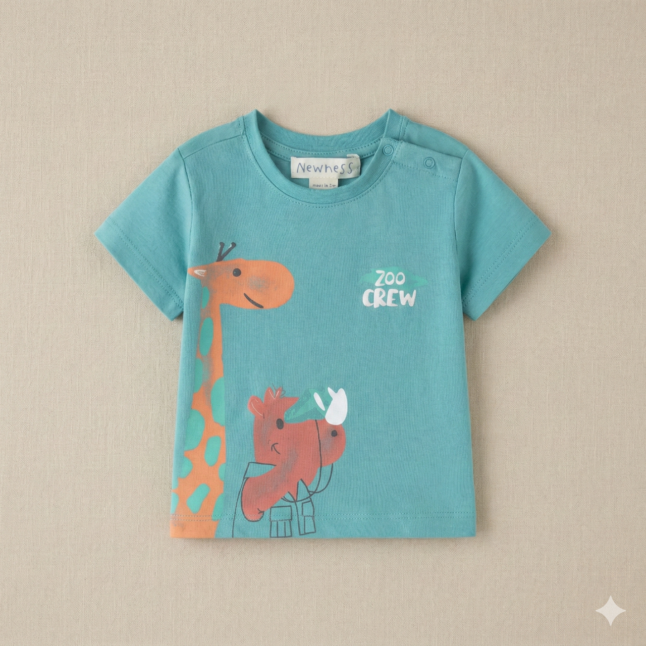 Camiseta Manga Corta de Bebé Niño
