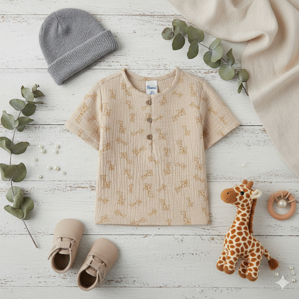 Camiseta  Jirafas  Bebé Niño