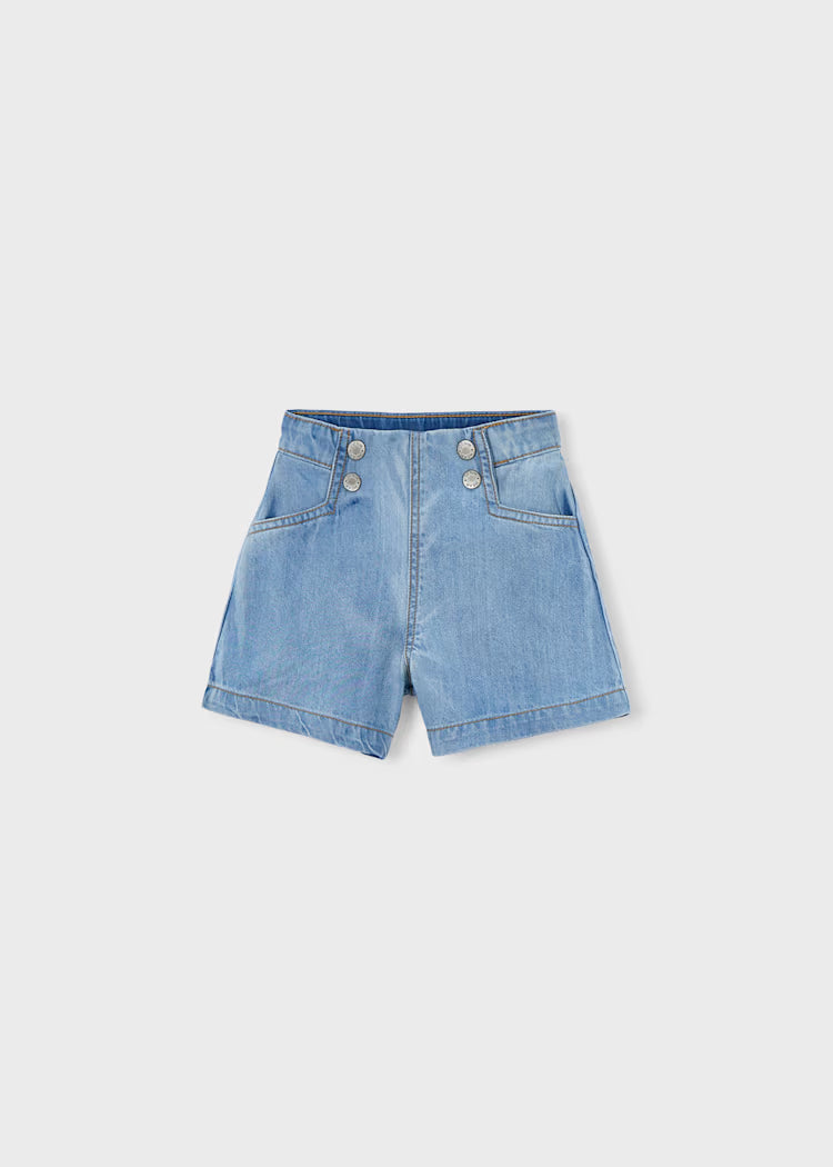 Bermuda denim fluida niña