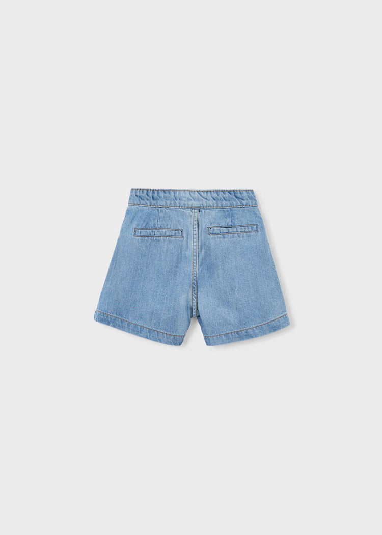 Bermuda denim fluida niña