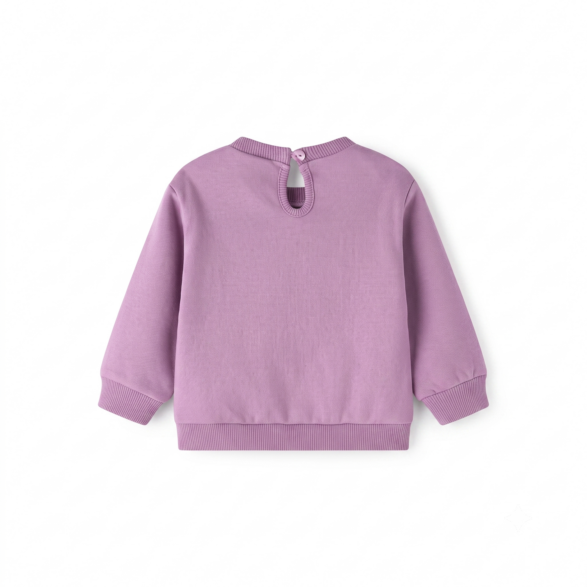 Sudadera Afelpada Con Volante y Flores Bordadas bebé niña