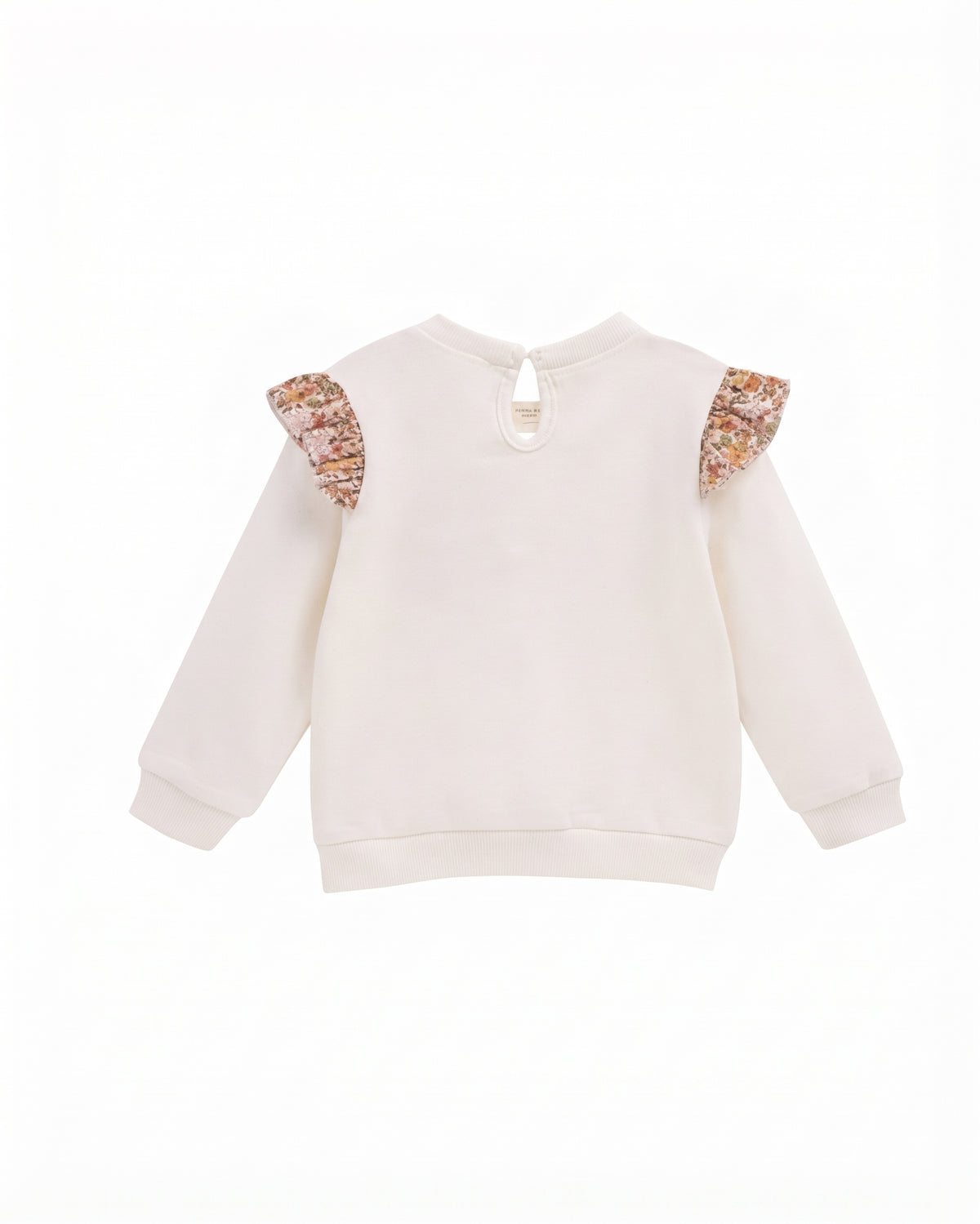 Sudadera Manga Larga Hombro Volantes Bebé Niña