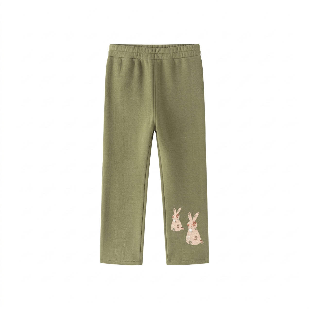 Pantalón Legging Felpa Con Conejitos Bebé Niña