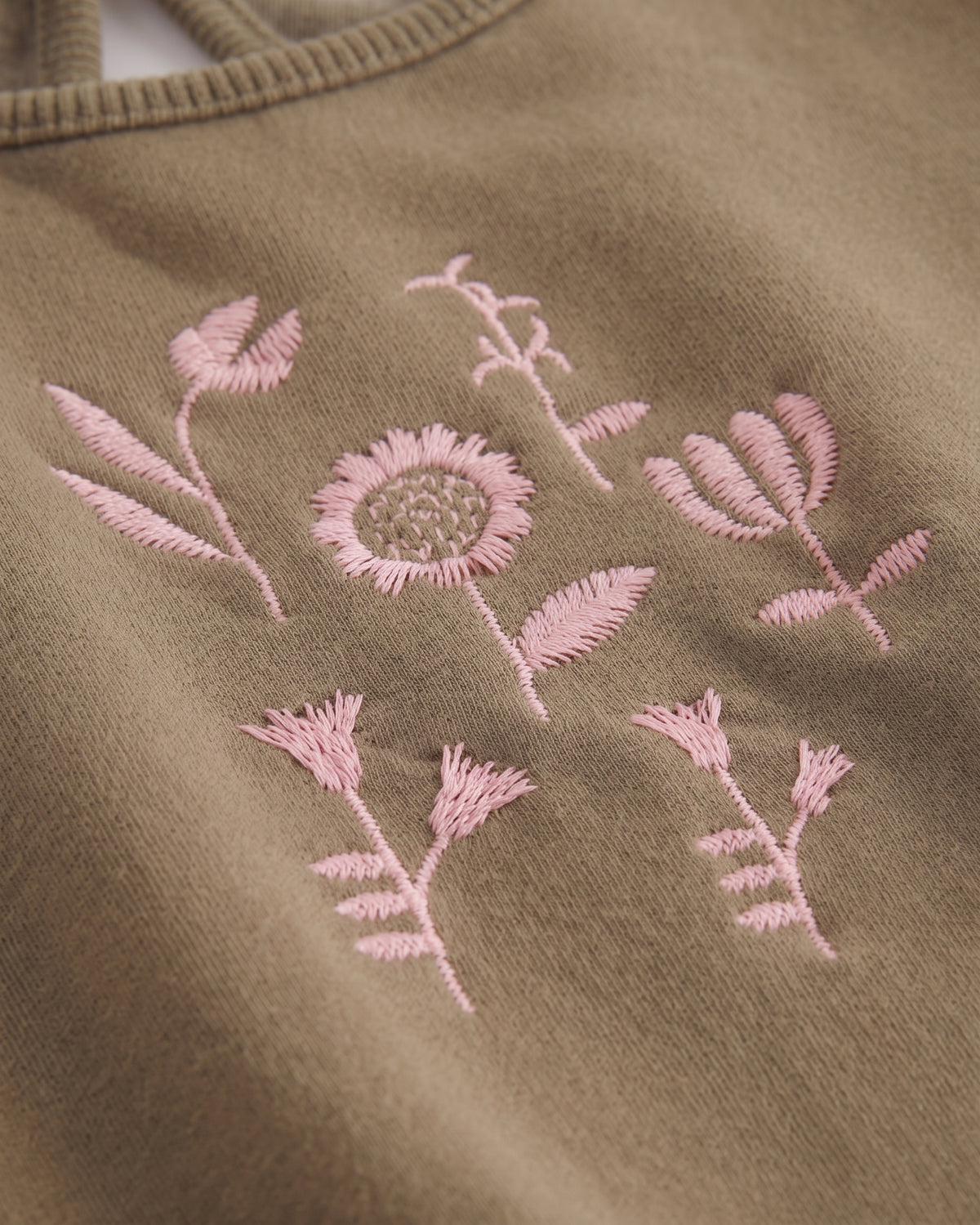 Sudadera flores bebé niña
