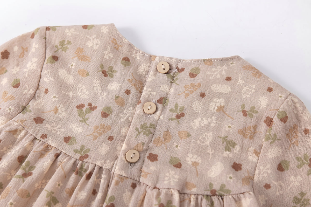 Vestido manga larga bebé niña