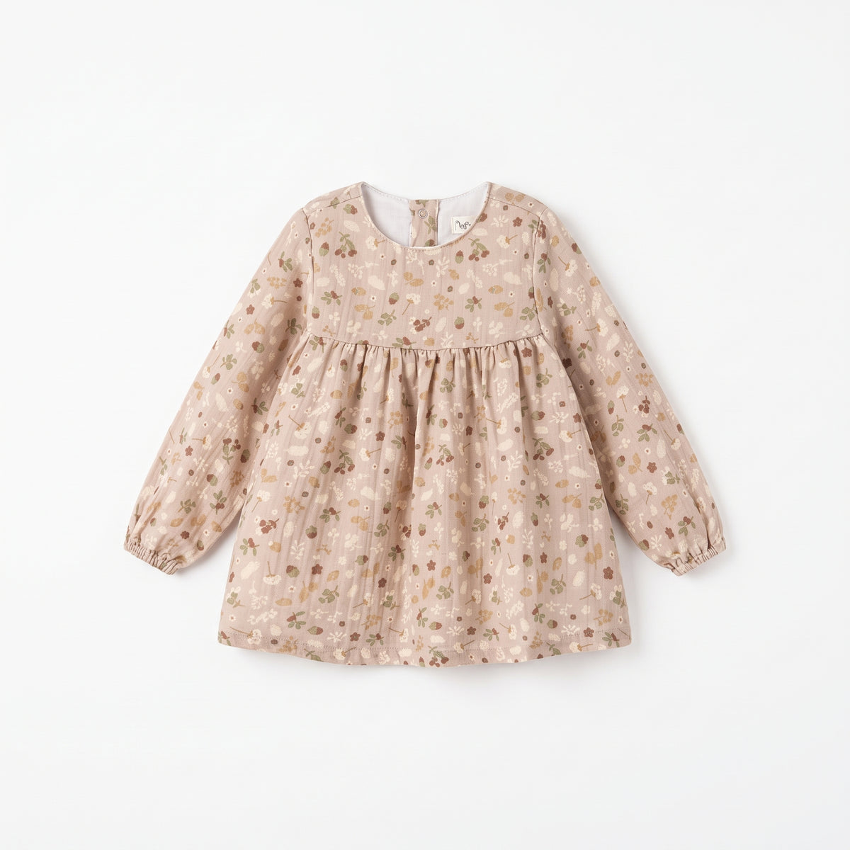 Vestido manga larga bebé niña
