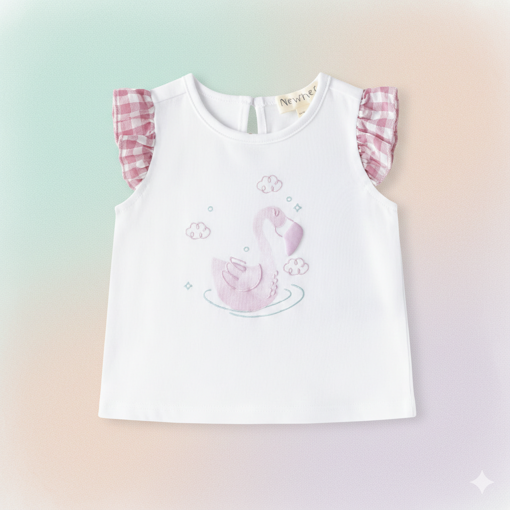 Camiseta  Manga Vichi Bebé Niña