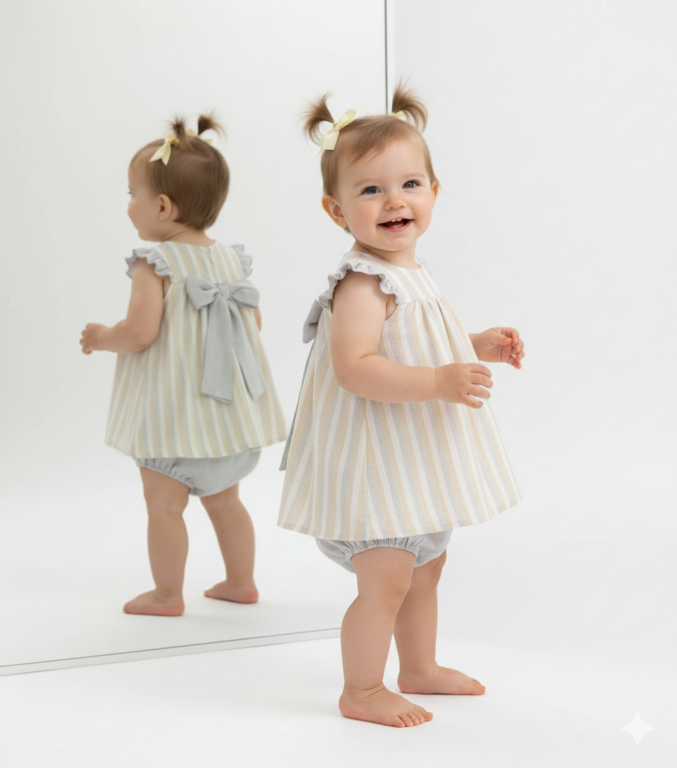 Vestido Ceremonia Bebé Niña