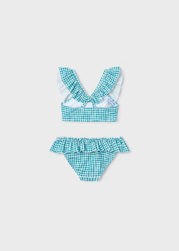 Bikini volantes estampado niña