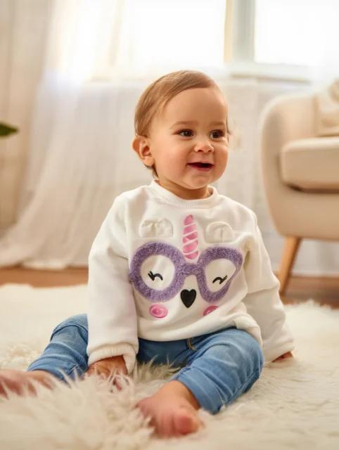 Sudadera Blanca Unicornio