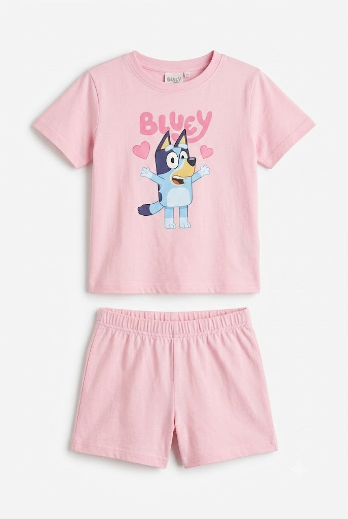 Pijama Bluey rosa niña
