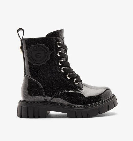 Bota Militar Charol Negra