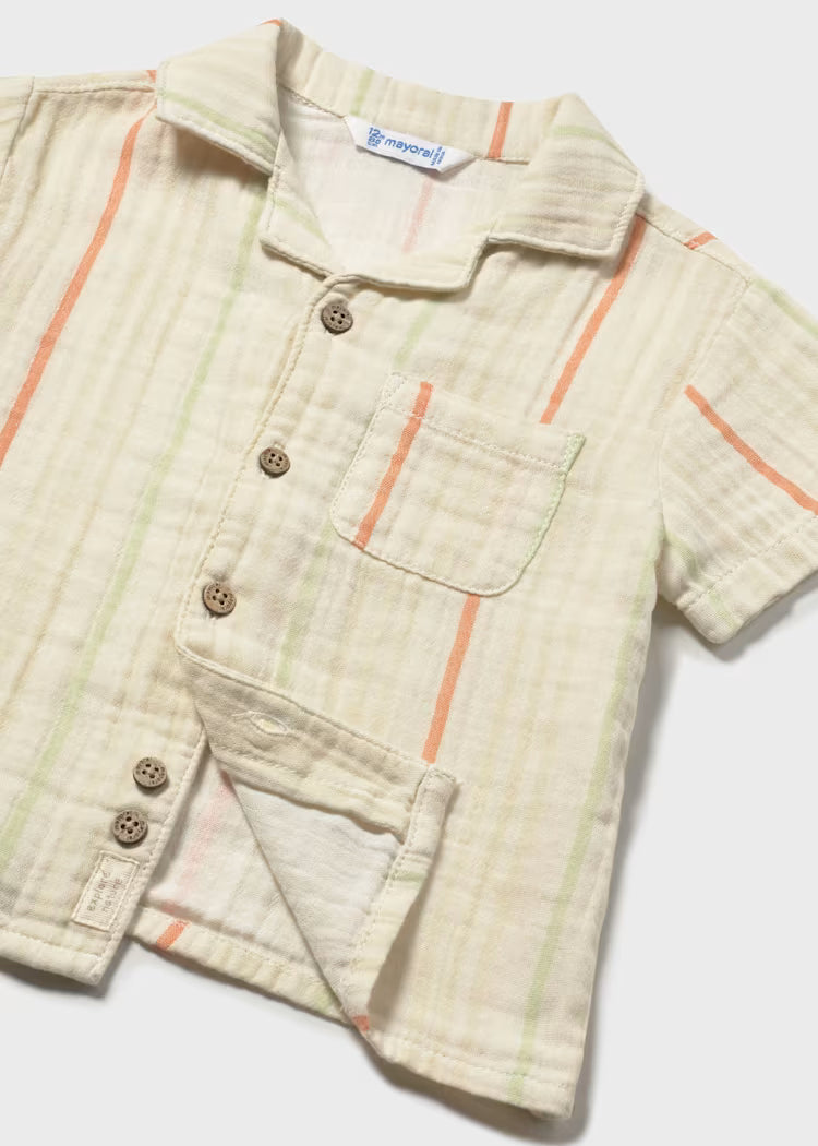Camisa manga corta bambula