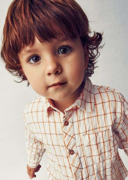 Camisa Manga Larga Cuadros Viscosa