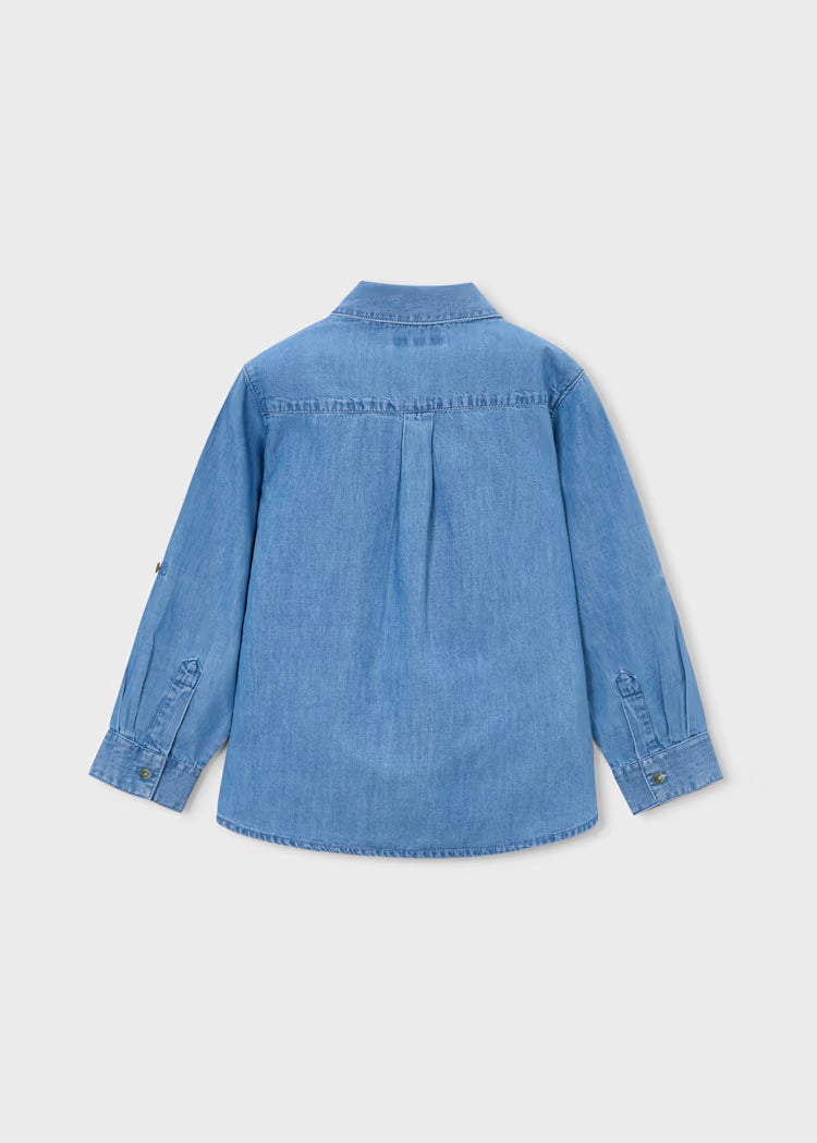 Camisa manga larga denim