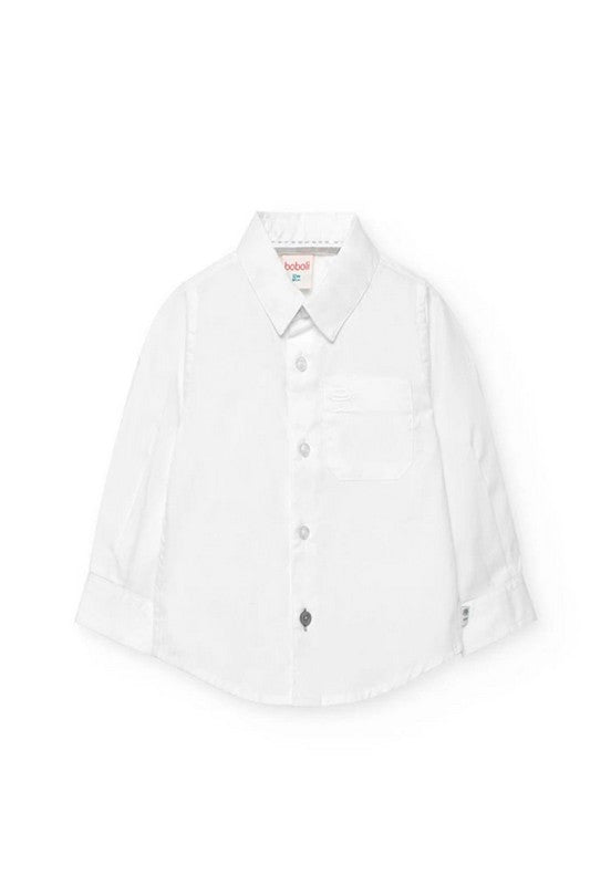 Camisa Oxford Manga Larga De Niño