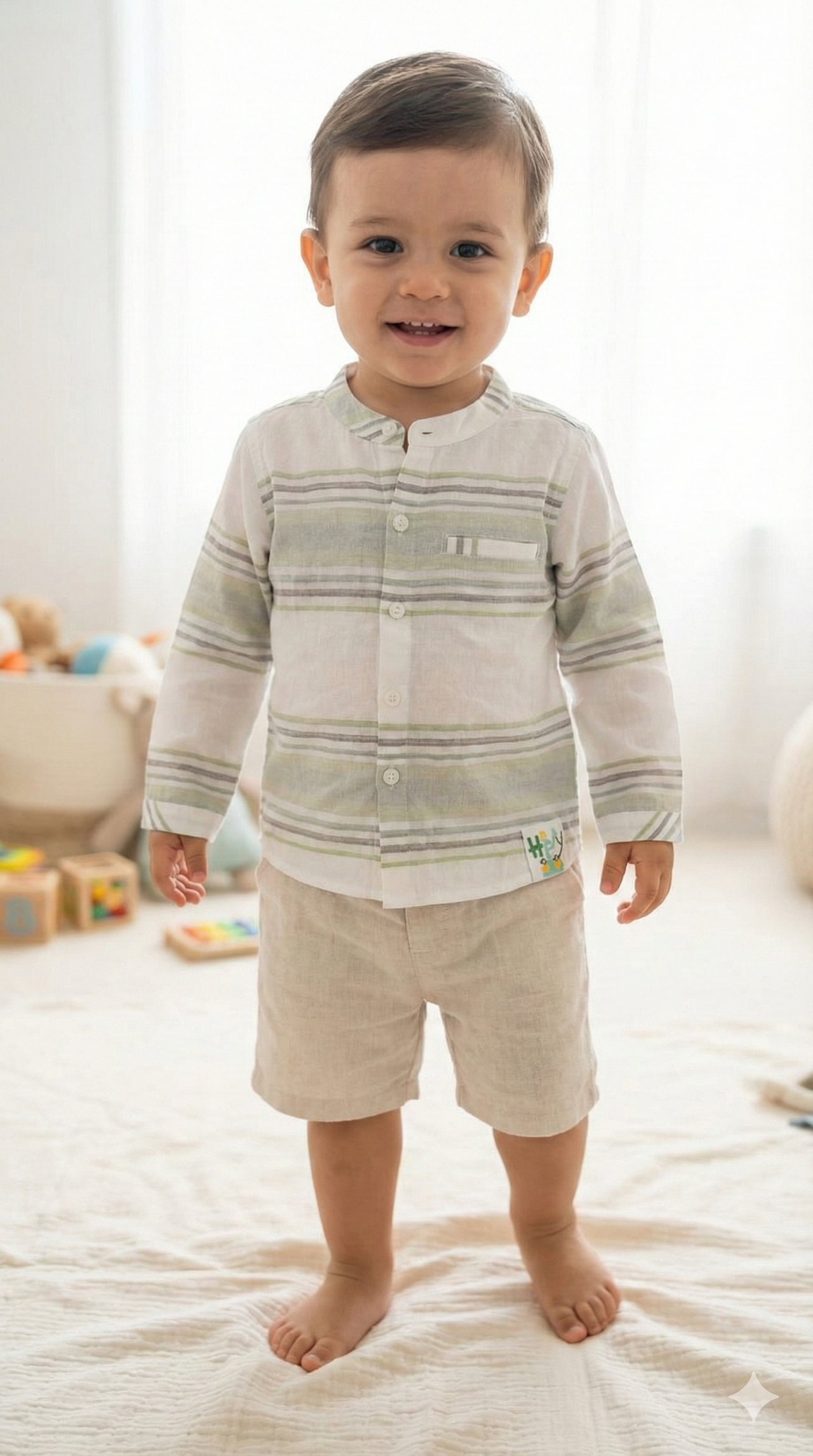 Camisa Manga Larga De Bebé Niño