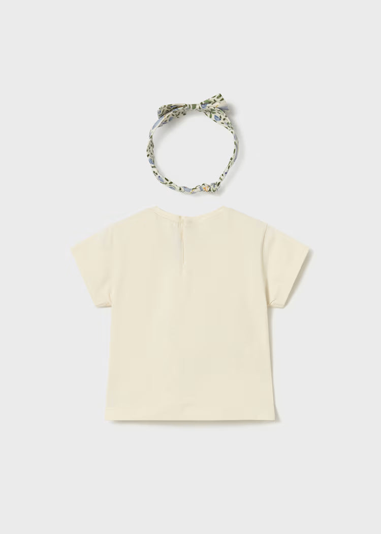 Camiseta manga corta con diadema