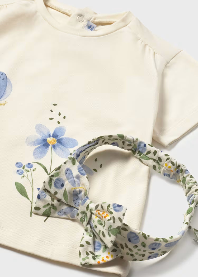 Camiseta manga corta con diadema