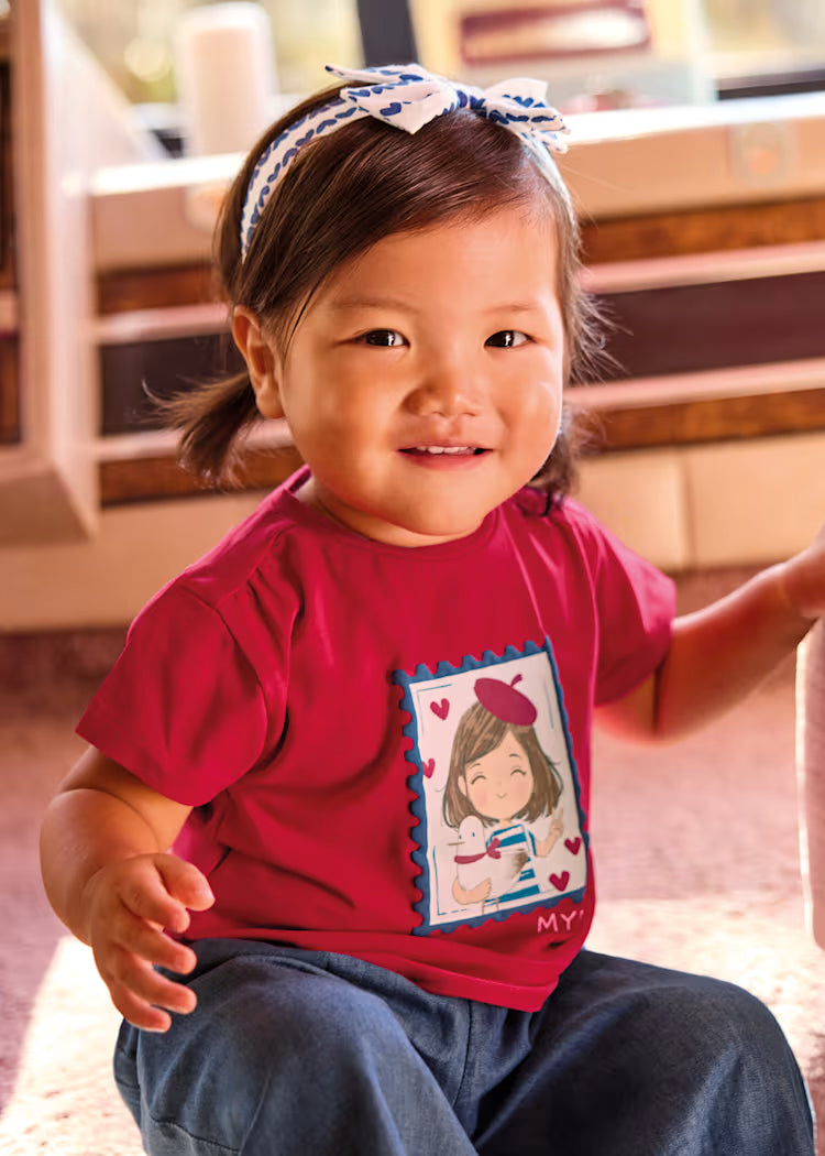 Camiseta manga corta con diadema