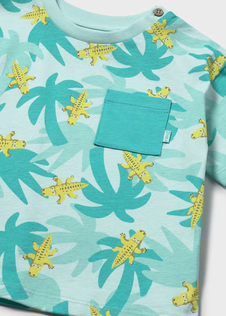 Camiseta manga corta estampada