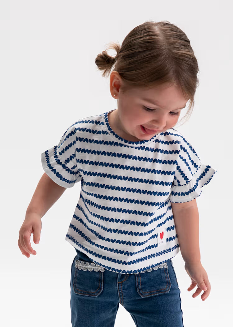 Camiseta manga corta estampada