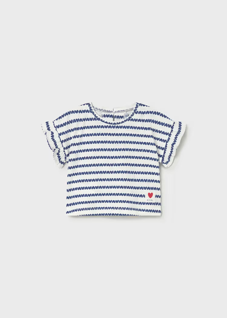 Camiseta manga corta estampada