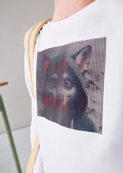 Camiseta manga larga estampado lenticular niño