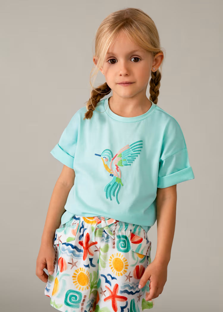 Camiseta corte recto niña